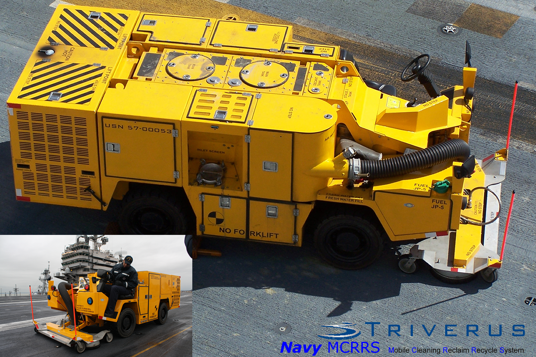 First USN MCCRS Surface Cleaner Machine - Triverus